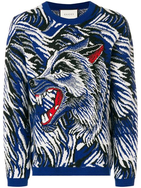 gucci jumper wolf|gucci sweater.